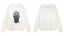 IH NOM UH NIT Rhinestone Mask Sweatshirt - Off-White