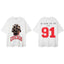 IH NOM UH NIT Chicago 91 Rodman Braids Graphic Tee - Off-White