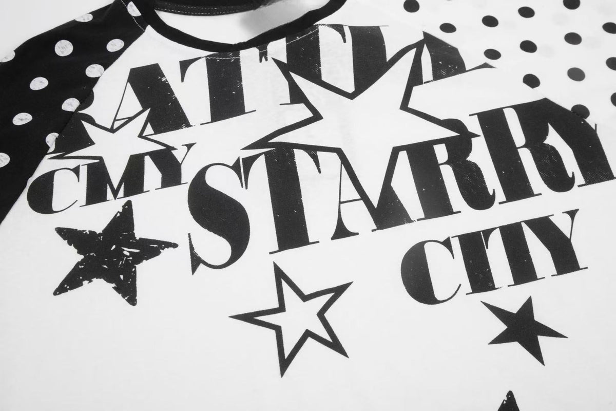CapCabin “Starry City Contrast Raglan Tee”