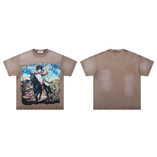 Majestik “Majestic Global” Vintage Wash Tee Hover Image