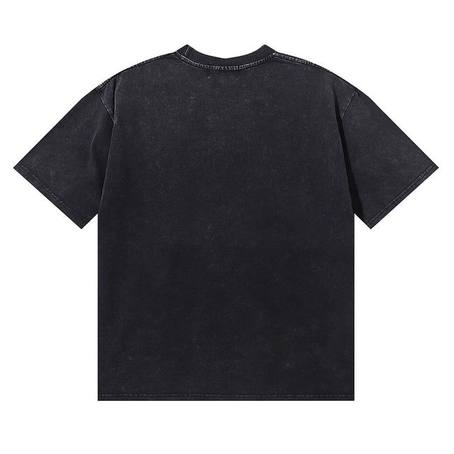 Majestik “Storm Eagle” Football Rhinestone Vintage Tee（Black） Main Image