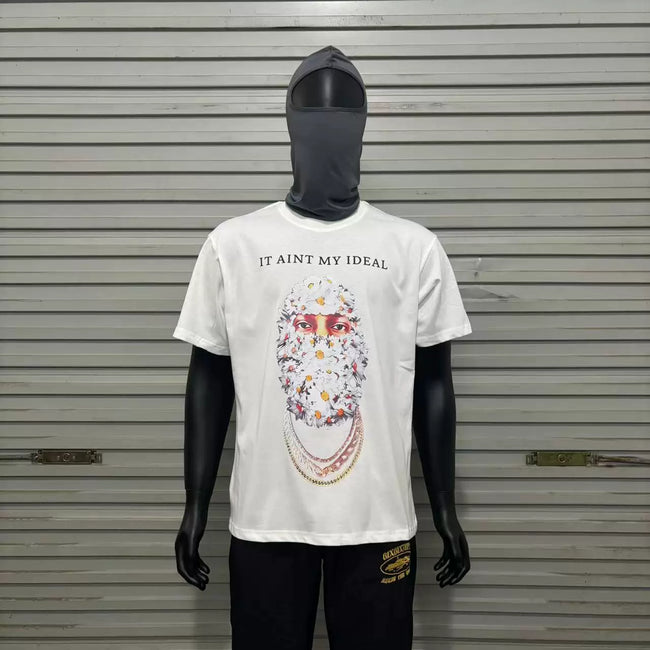 IH NOM UH NIT Floral Mask "It Ain't My Fault" Tee - White Hover Image