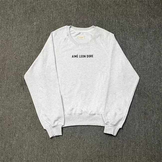 Aimé Leon Dore Small Chest Logo Sweatshirt - Heather Grey Hover Image
