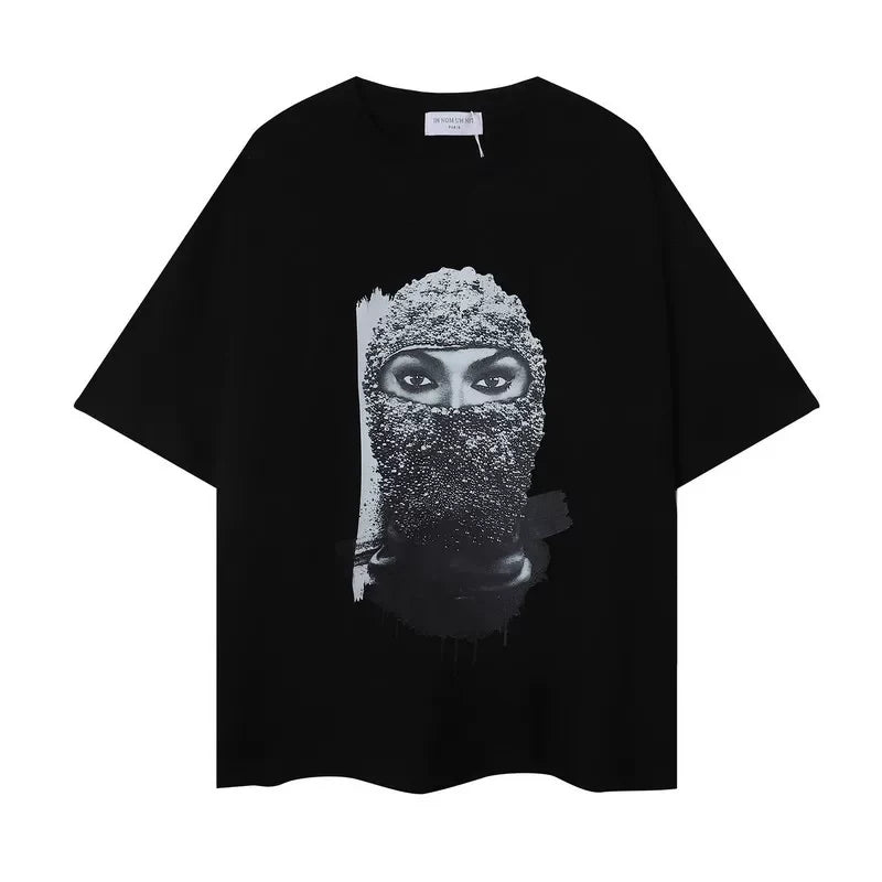 IH NOM UH NIT Paint Drip Mask Tee - Black