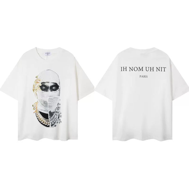 IH NOM UH NIT Jeweled Mask Cuban Link Graphic Tee - Off-White Hover Image
