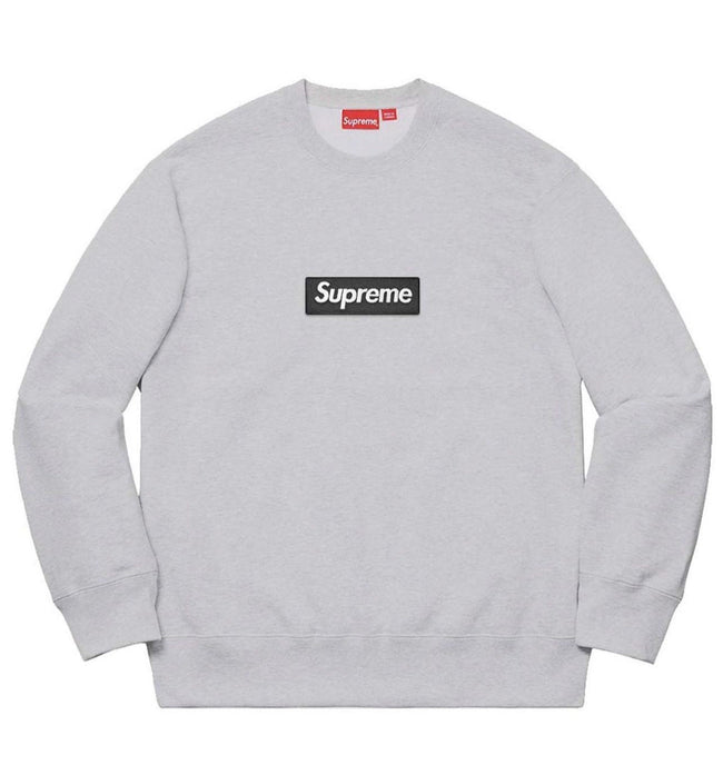 Supreme Box Logo Crewneck – Heather Grey Hover Image
