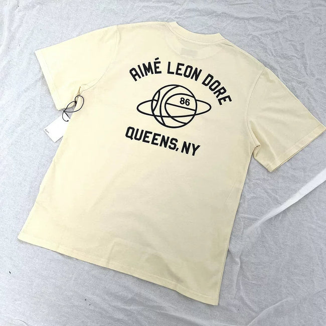 Aimé Leon Dore Queens Basketball Graphic Tee - Apricot Hover Image