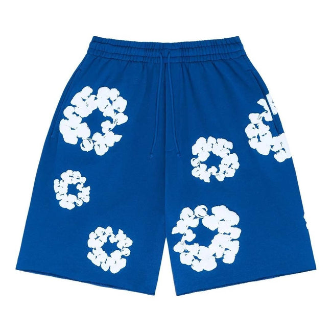 Denim Tears The Cotton Wreath Shorts 'Royal Blue' Hover Image