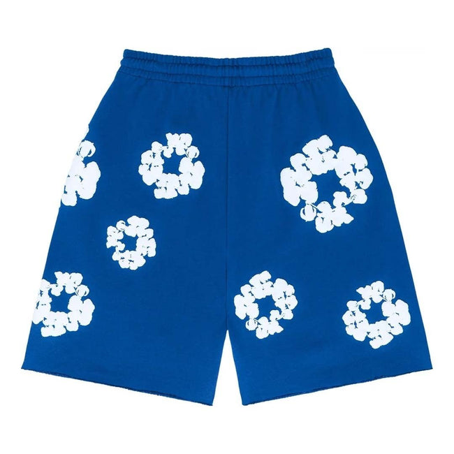Denim Tears The Cotton Wreath Shorts 'Royal Blue' Main Image