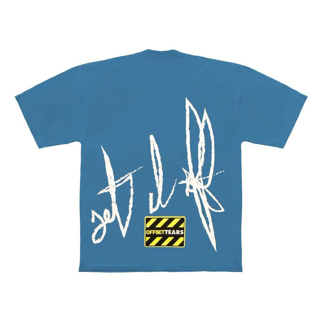 Denim Tears x Offset Set It Off #4 Tee Blue Main Image