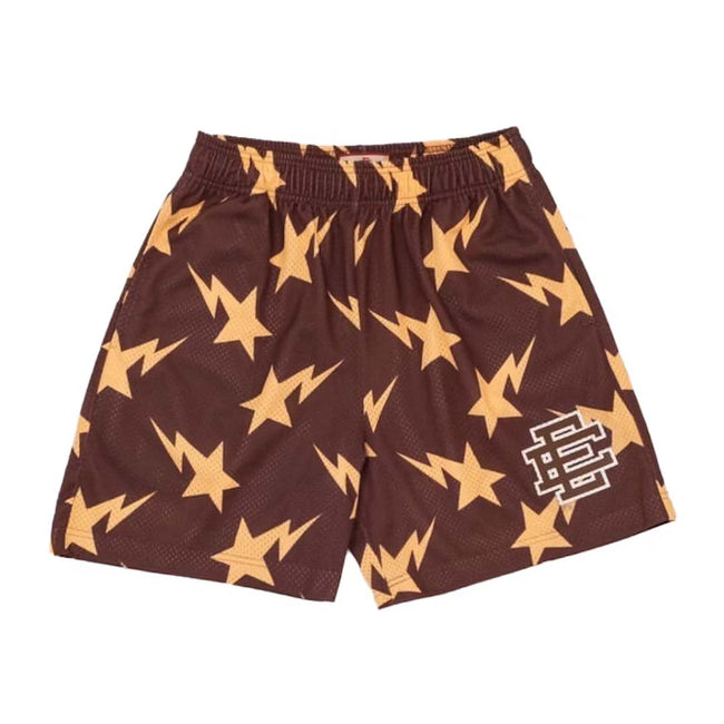 Eric Emanuel EE x Bape Short Brown Yellow Hover Image