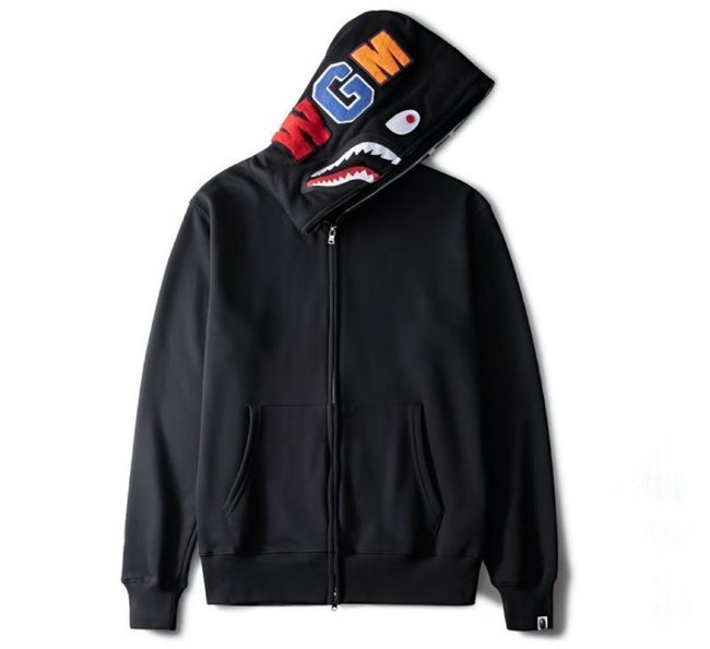 BAPE Shark Full Zip Hoodie Black Shark Edition Hover Image
