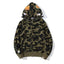 BAPE Shark Camo Full Zip Hoodie Black